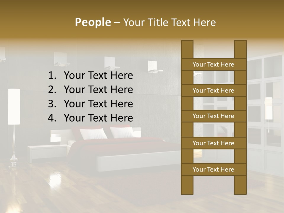 Immobilie Modern Decke PowerPoint Template