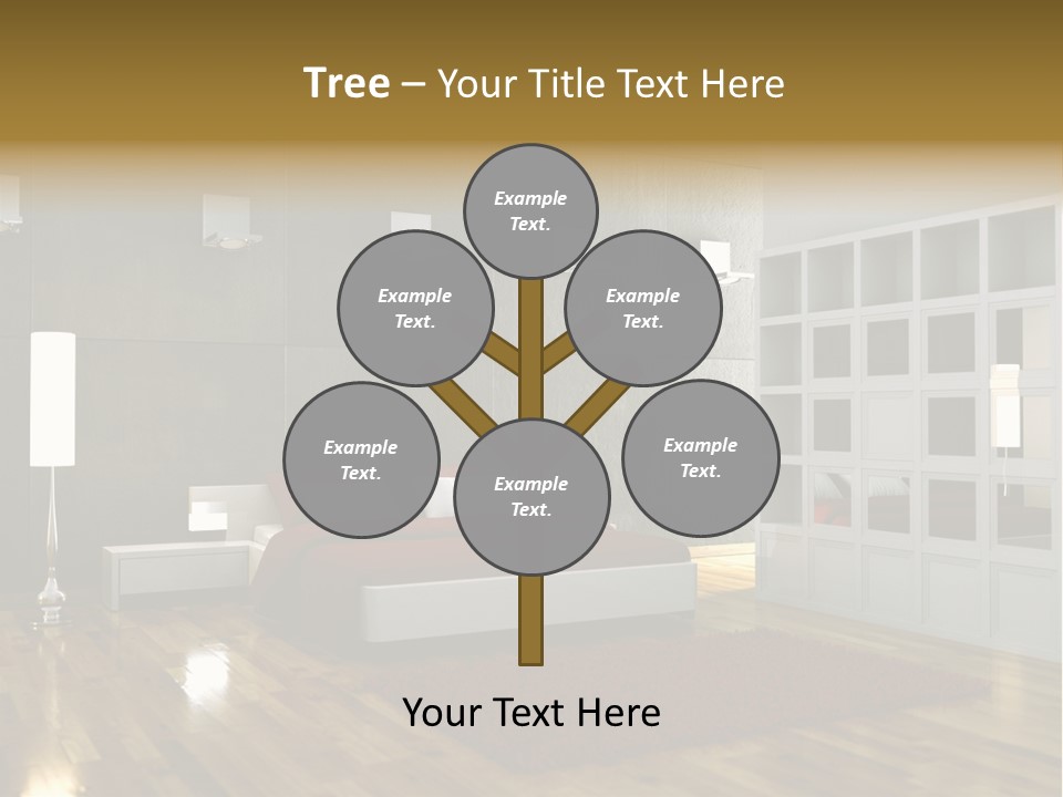 Immobilie Modern Decke PowerPoint Template