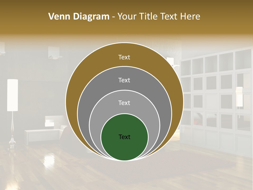 Immobilie Modern Decke PowerPoint Template