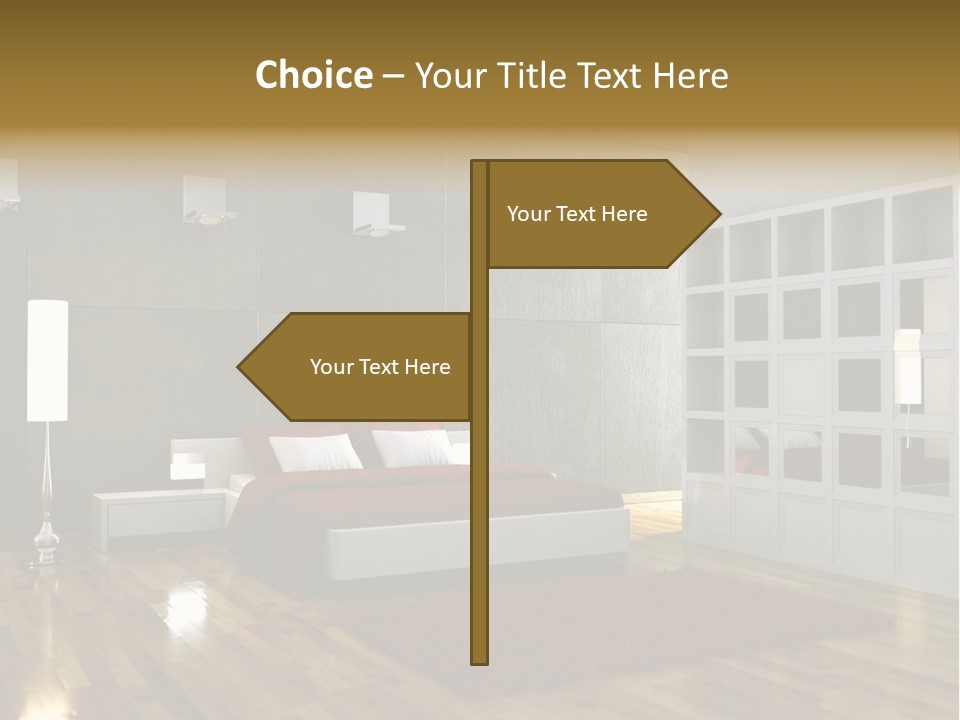 Immobilie Modern Decke PowerPoint Template