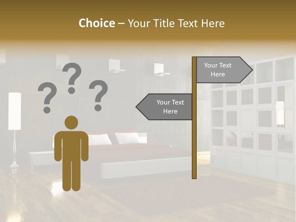 Immobilie Modern Decke PowerPoint Template