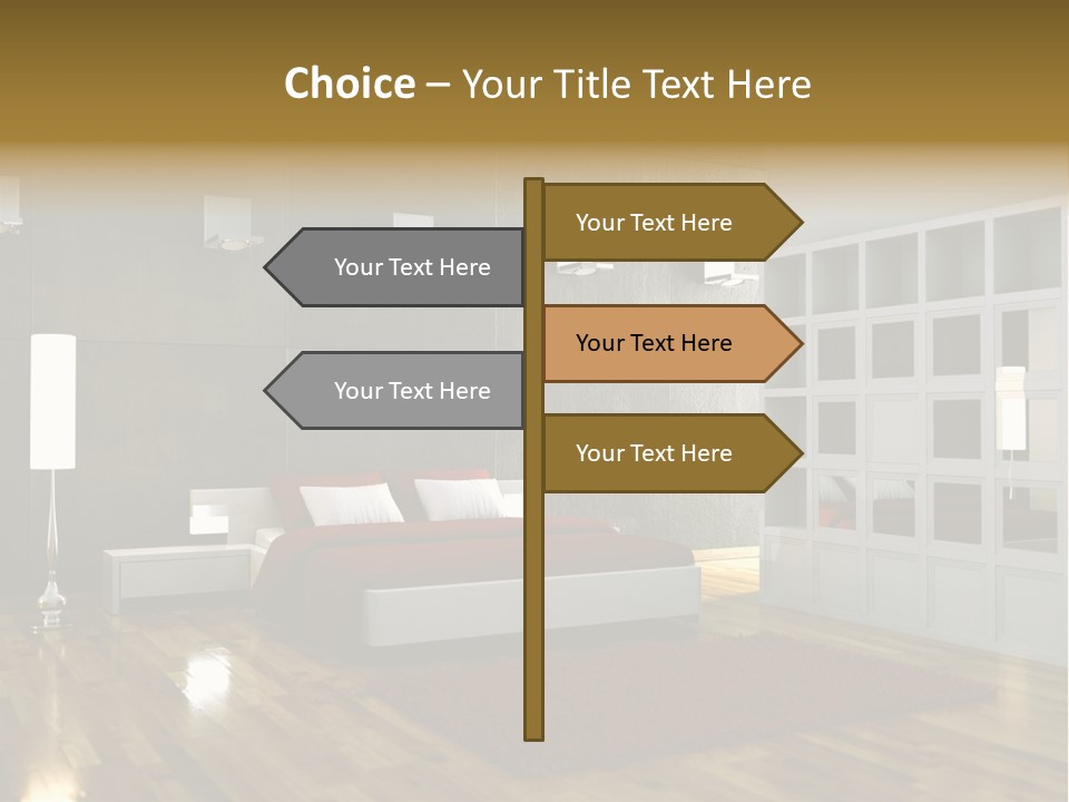 Immobilie Modern Decke PowerPoint Template
