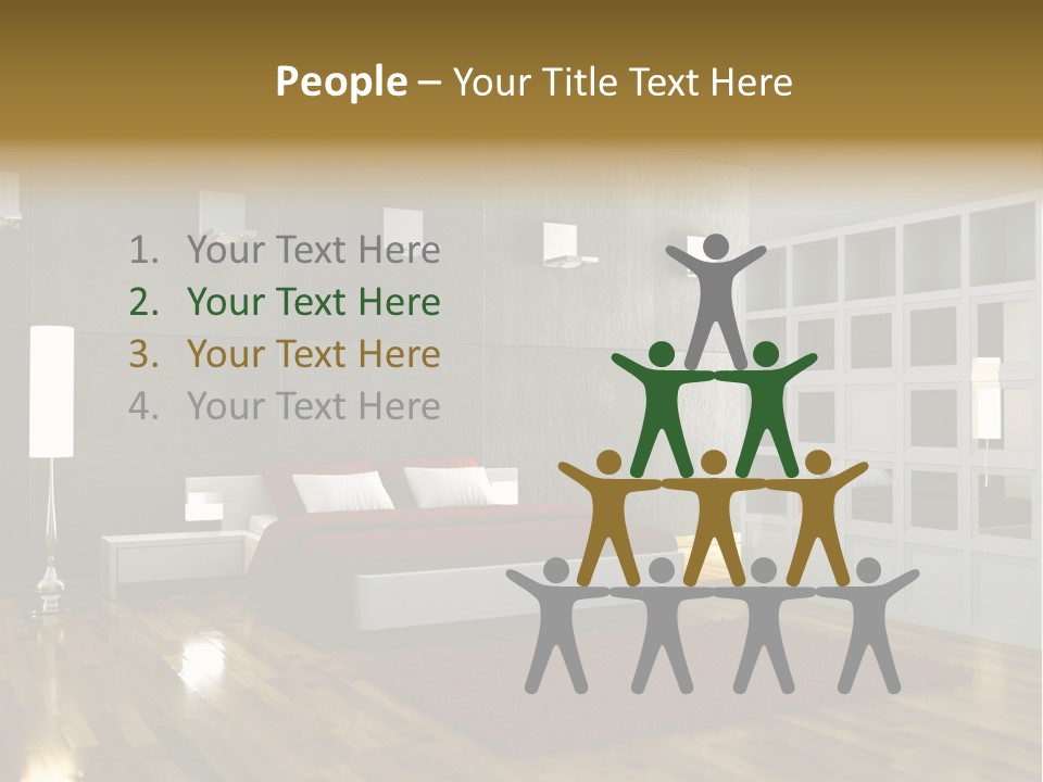 Immobilie Modern Decke PowerPoint Template