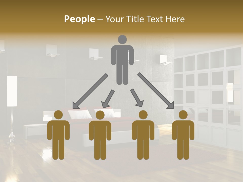 Immobilie Modern Decke PowerPoint Template