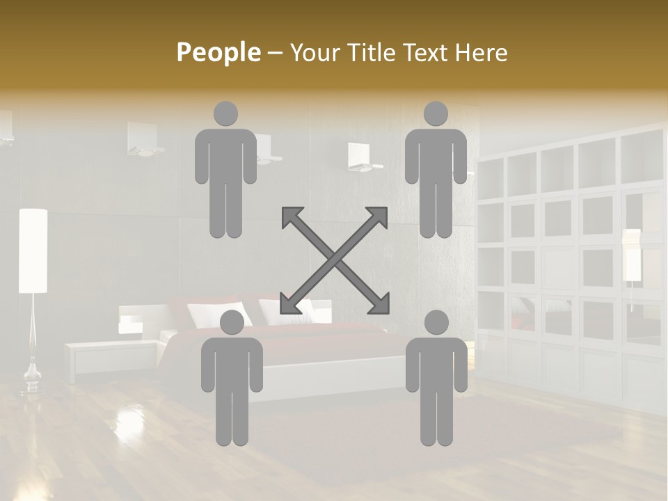 Immobilie Modern Decke PowerPoint Template