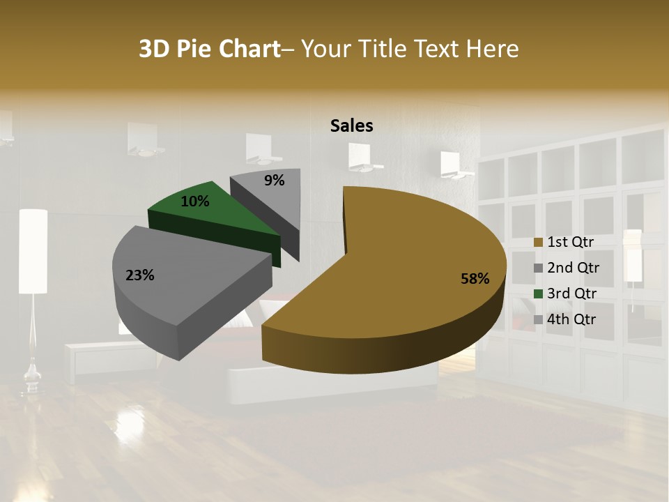 Immobilie Modern Decke PowerPoint Template