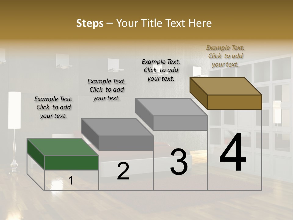 Immobilie Modern Decke PowerPoint Template