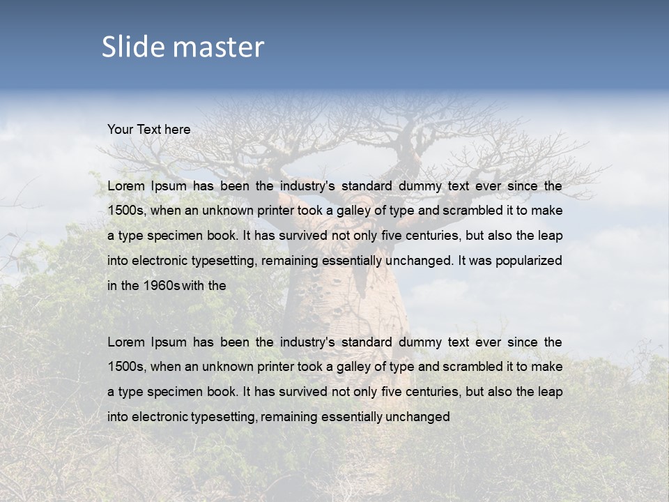 Natural Huge Vegetation PowerPoint Template