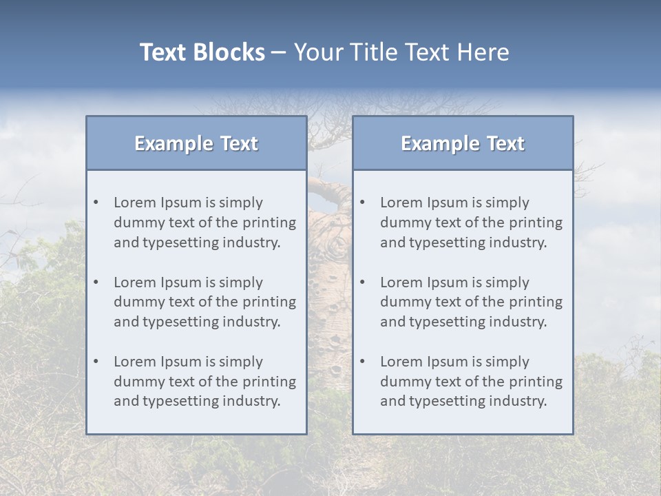 Natural Huge Vegetation PowerPoint Template