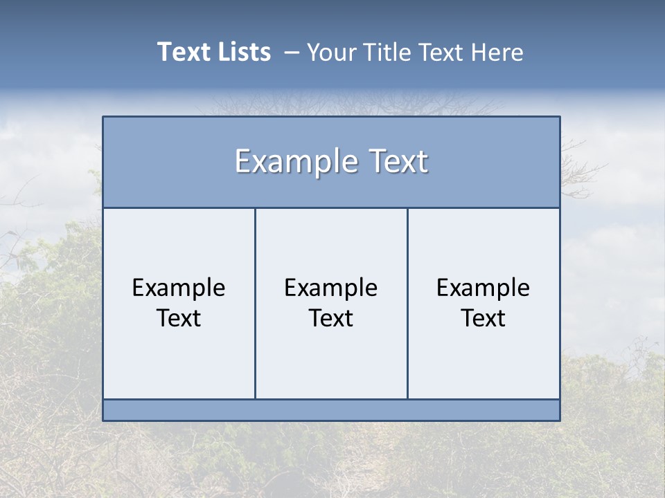 Natural Huge Vegetation PowerPoint Template