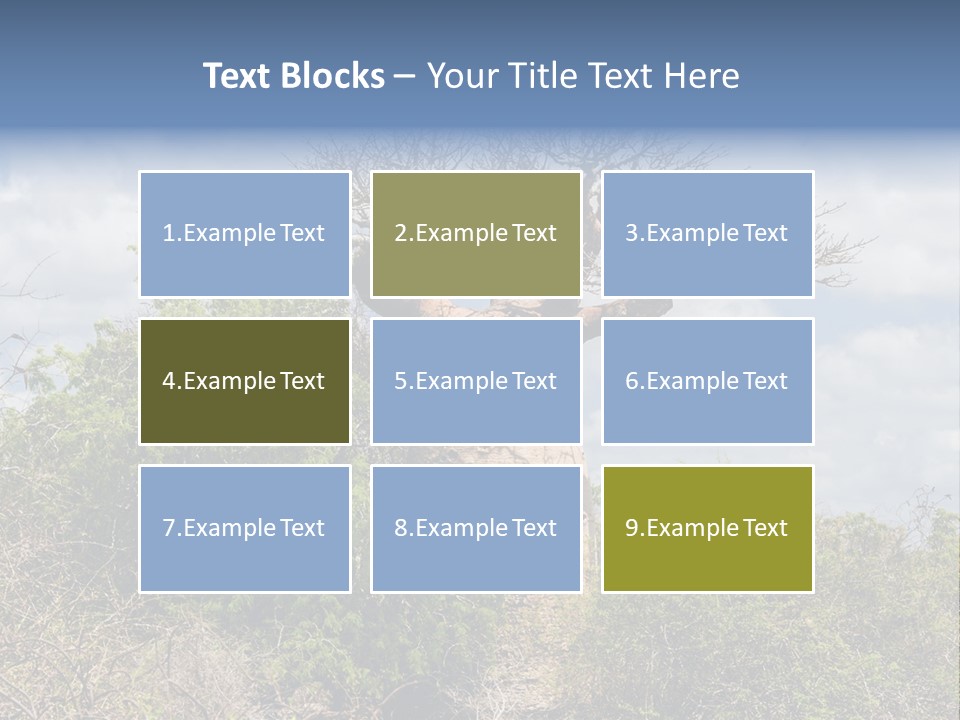 Natural Huge Vegetation PowerPoint Template