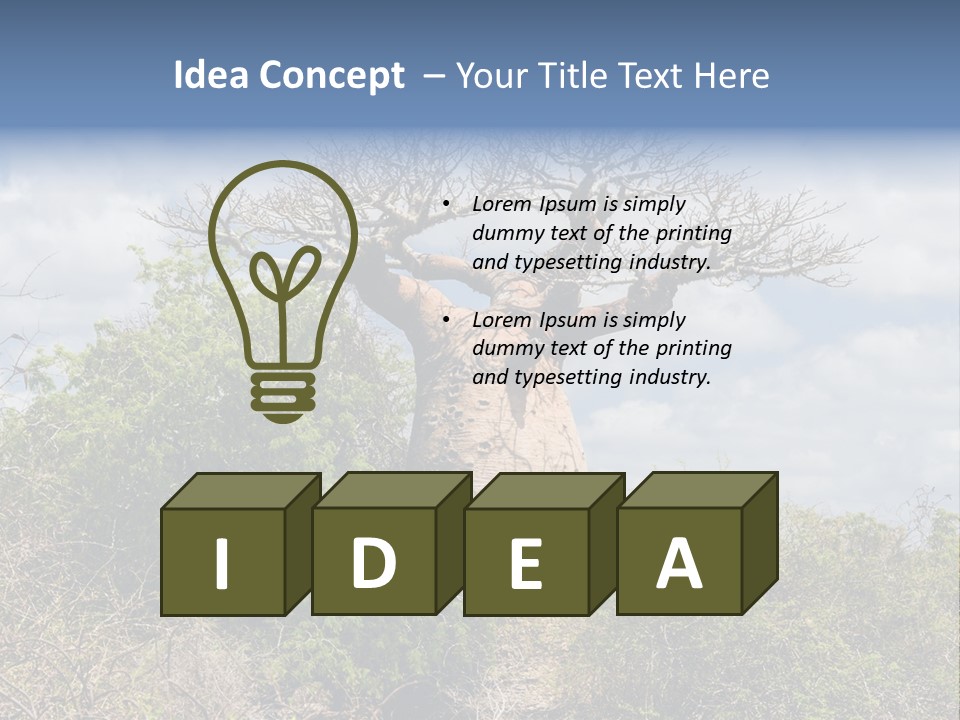 Natural Huge Vegetation PowerPoint Template