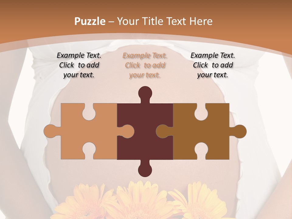 Maternity Shirt Body PowerPoint Template