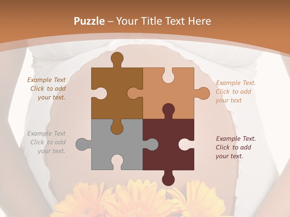 Maternity Shirt Body PowerPoint Template