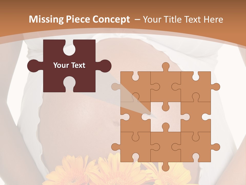 Maternity Shirt Body PowerPoint Template