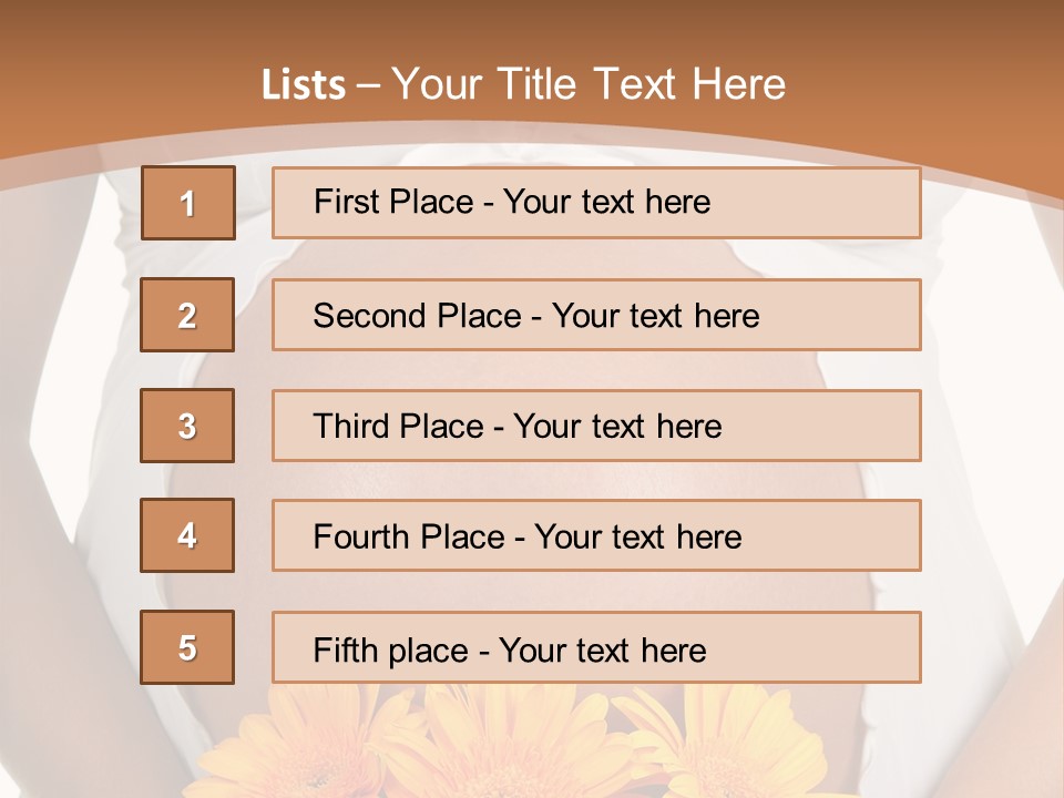 Maternity Shirt Body PowerPoint Template