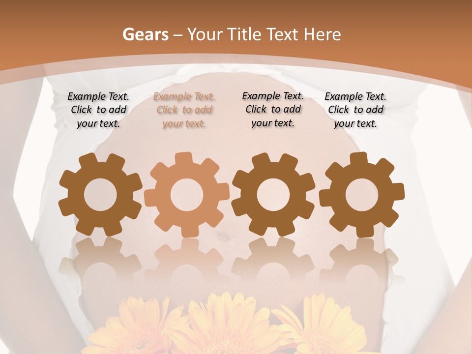 Maternity Shirt Body PowerPoint Template