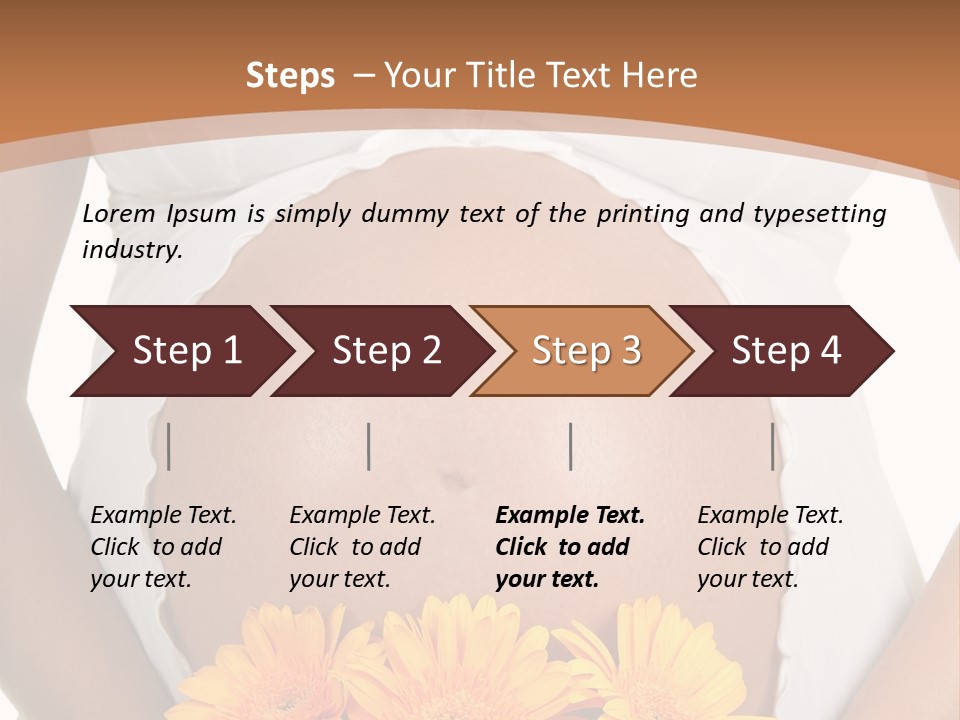 Maternity Shirt Body PowerPoint Template