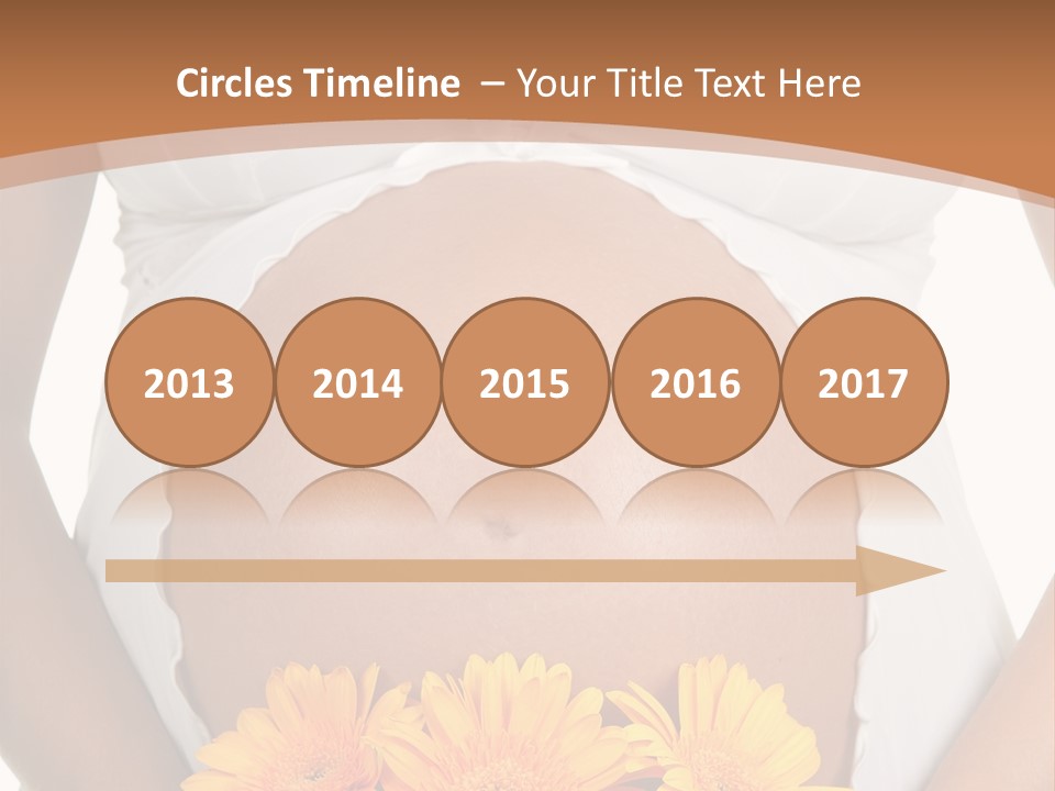 Maternity Shirt Body PowerPoint Template