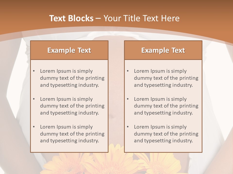 Maternity Shirt Body PowerPoint Template