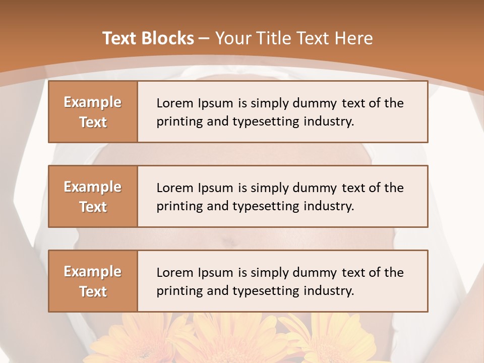 Maternity Shirt Body PowerPoint Template