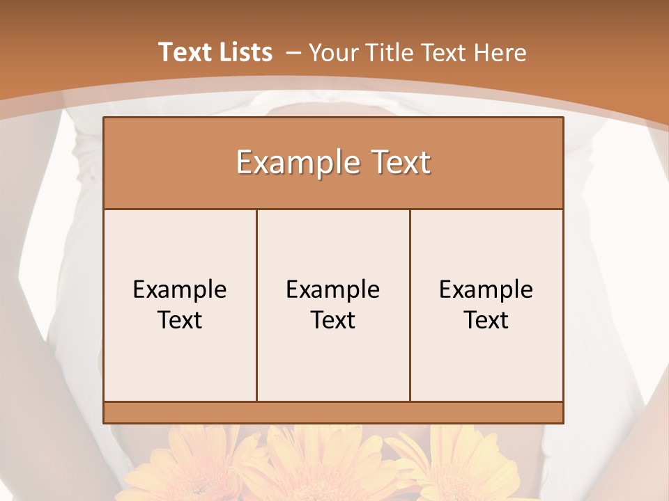 Maternity Shirt Body PowerPoint Template
