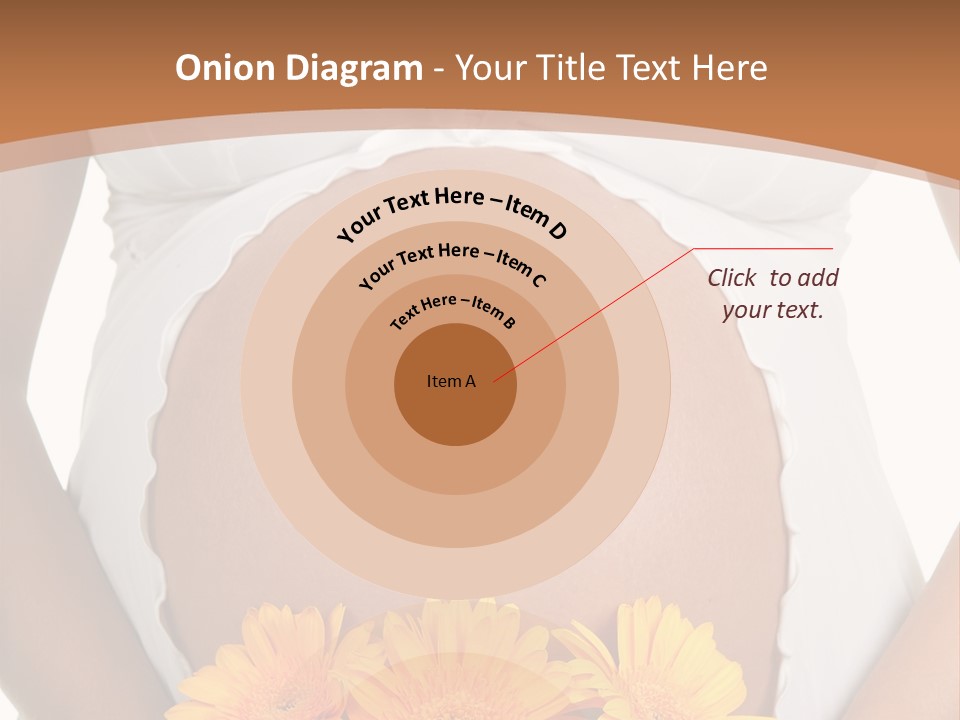 Maternity Shirt Body PowerPoint Template