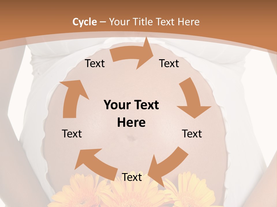 Maternity Shirt Body PowerPoint Template