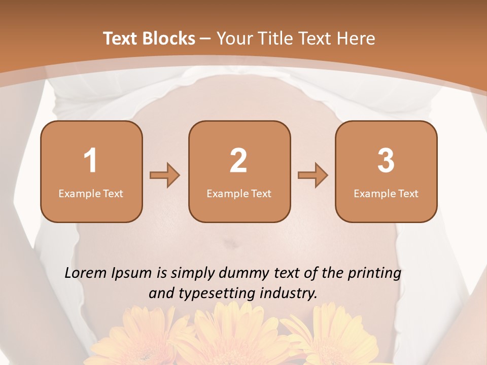 Maternity Shirt Body PowerPoint Template