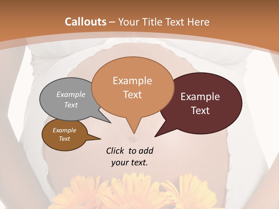 Maternity Shirt Body PowerPoint Template