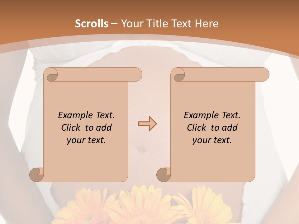 Maternity Shirt Body PowerPoint Template