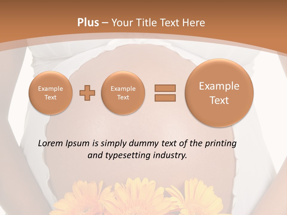 Maternity Shirt Body PowerPoint Template