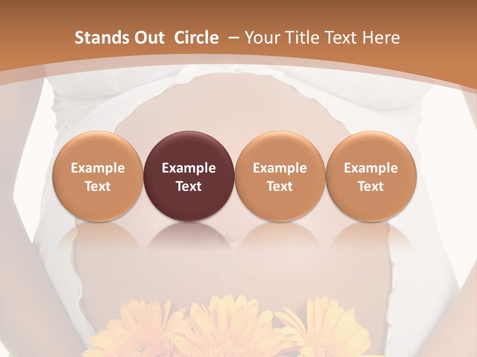 Maternity Shirt Body PowerPoint Template