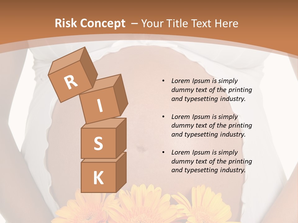 Maternity Shirt Body PowerPoint Template