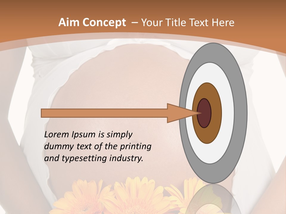 Maternity Shirt Body PowerPoint Template