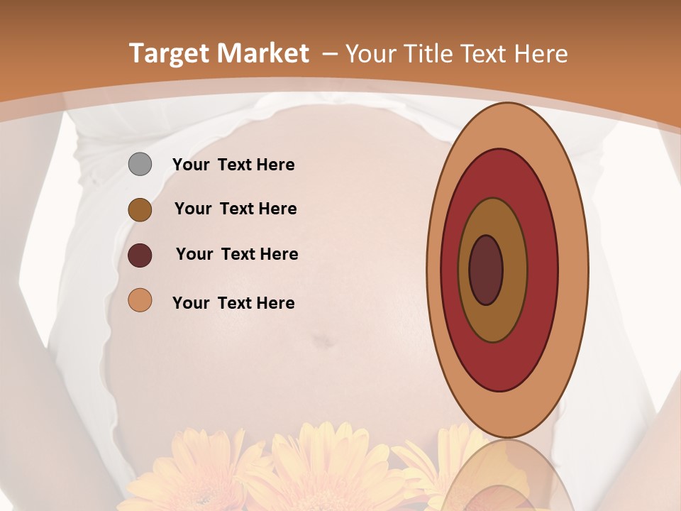 Maternity Shirt Body PowerPoint Template