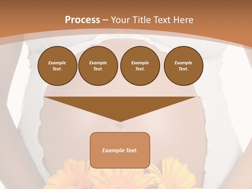 Maternity Shirt Body PowerPoint Template