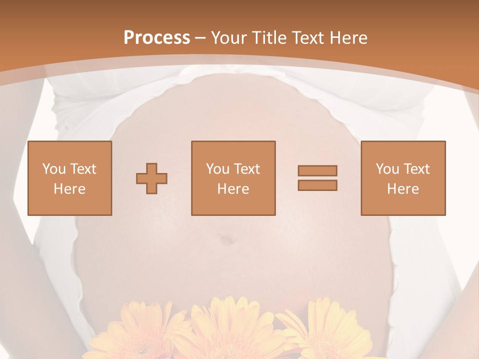 Maternity Shirt Body PowerPoint Template