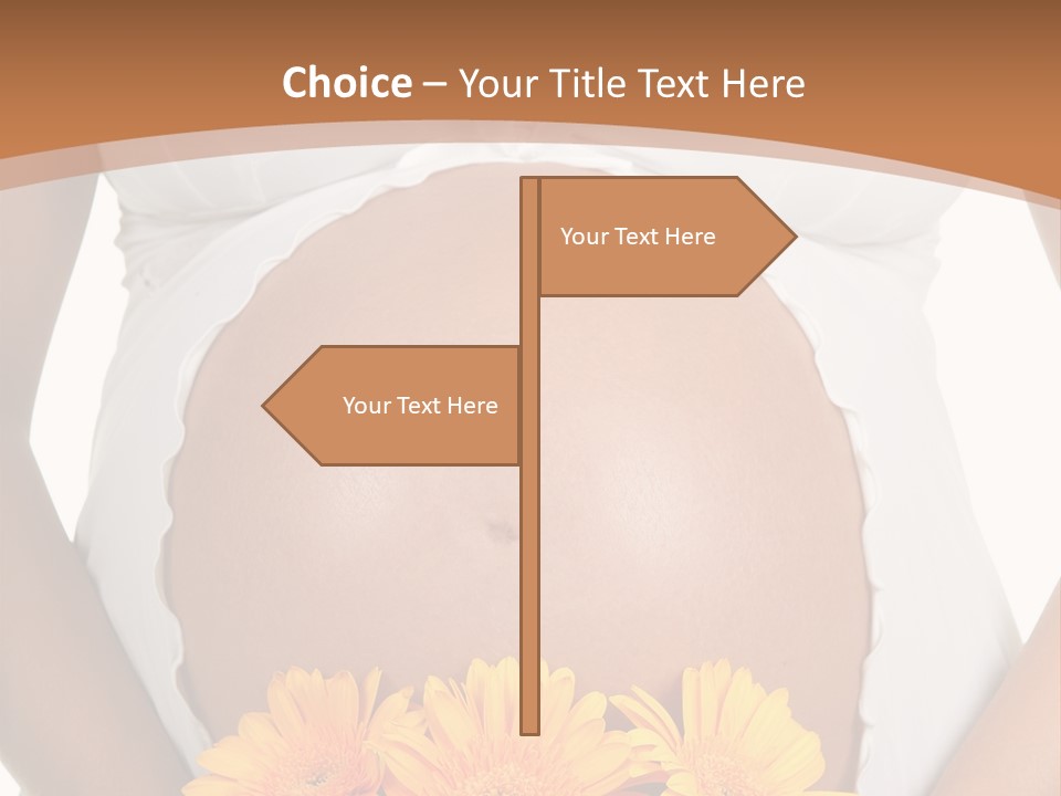 Maternity Shirt Body PowerPoint Template