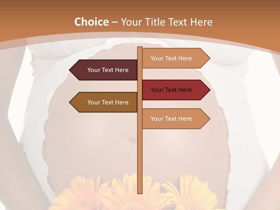 Maternity Shirt Body PowerPoint Template