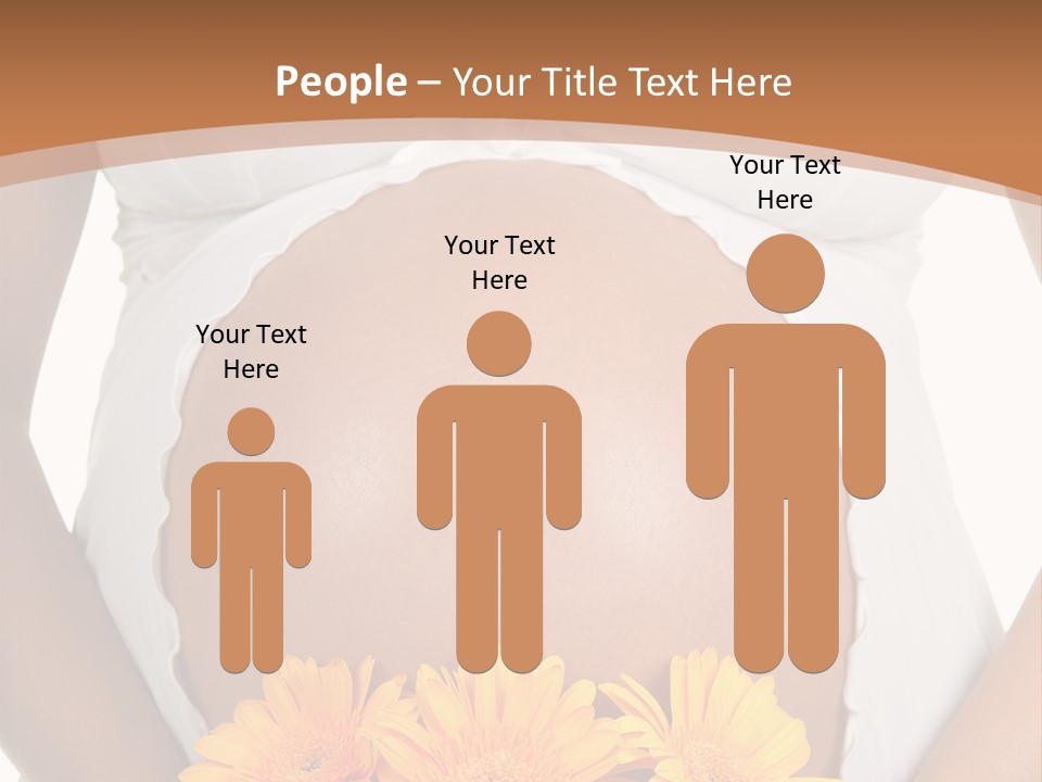 Maternity Shirt Body PowerPoint Template