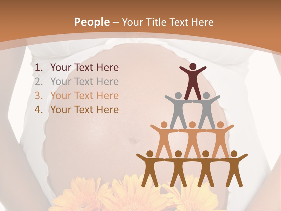 Maternity Shirt Body PowerPoint Template