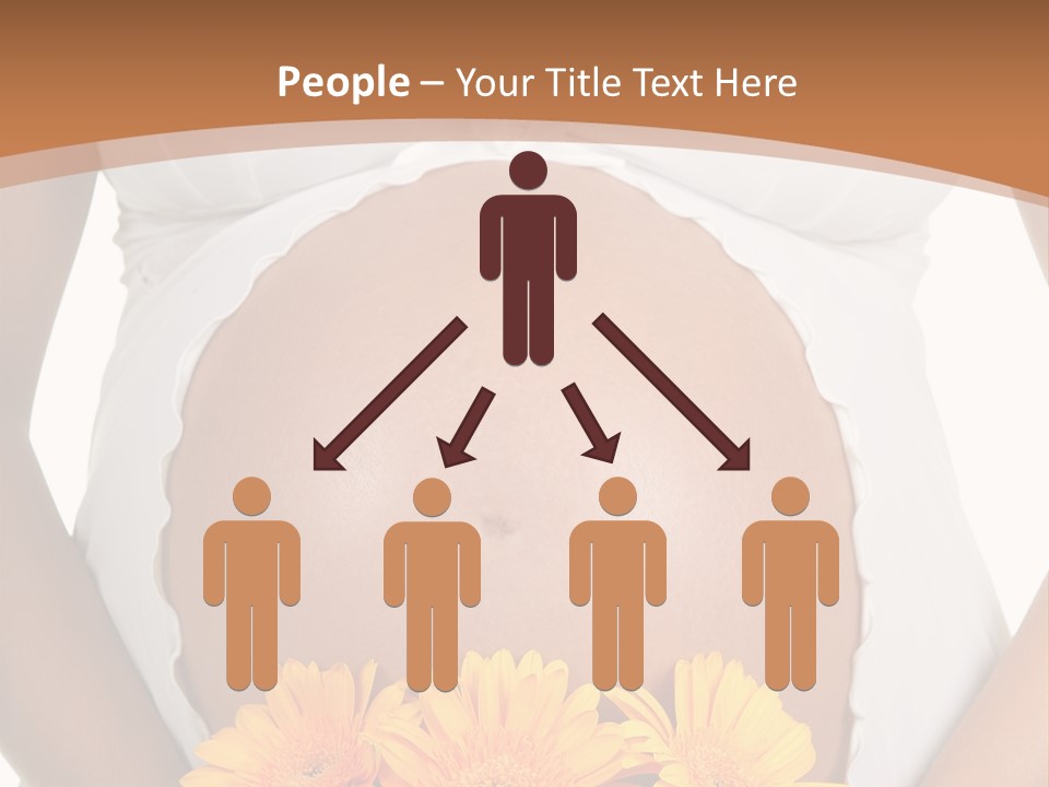 Maternity Shirt Body PowerPoint Template