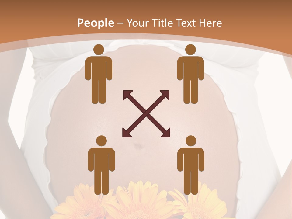 Maternity Shirt Body PowerPoint Template