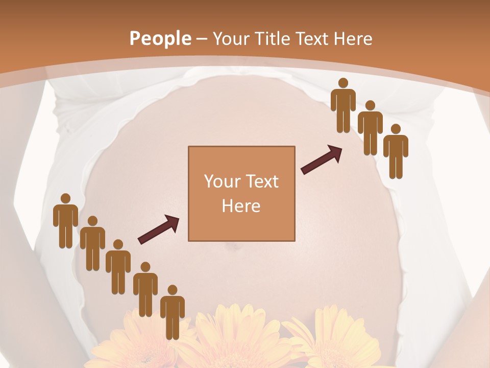 Maternity Shirt Body PowerPoint Template