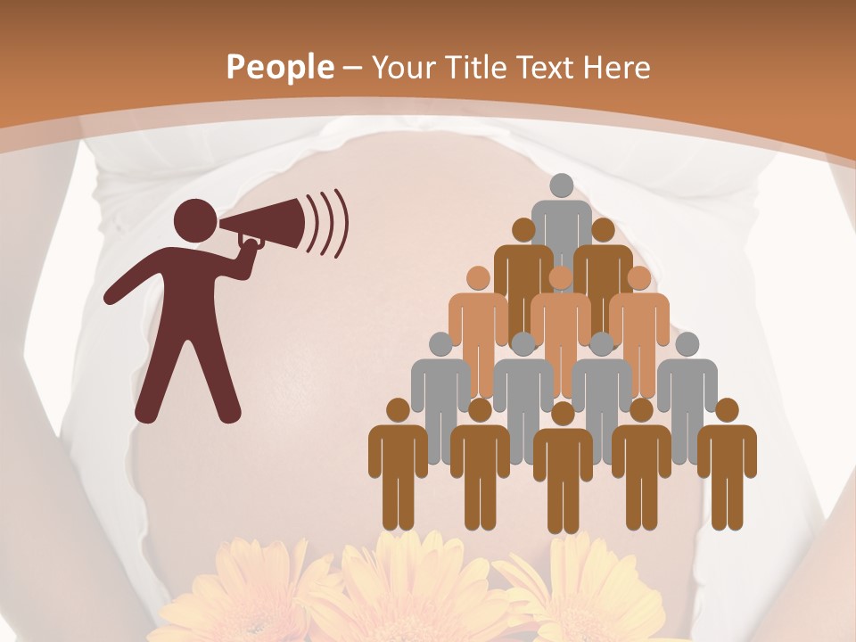 Maternity Shirt Body PowerPoint Template