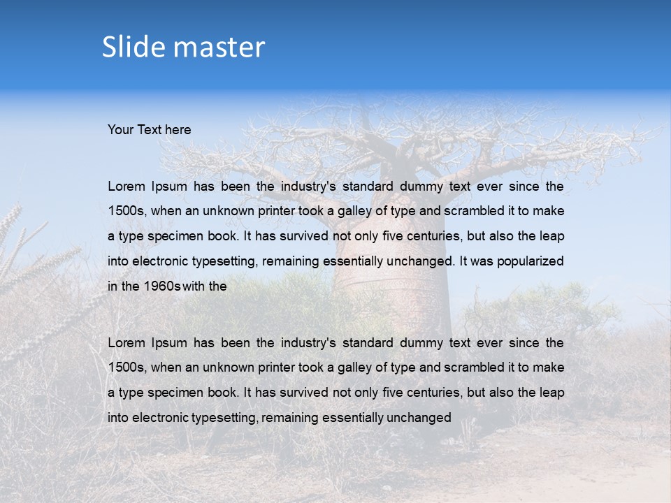 Field Unique Tree PowerPoint Template