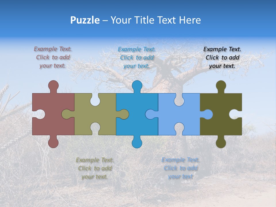 Field Unique Tree PowerPoint Template