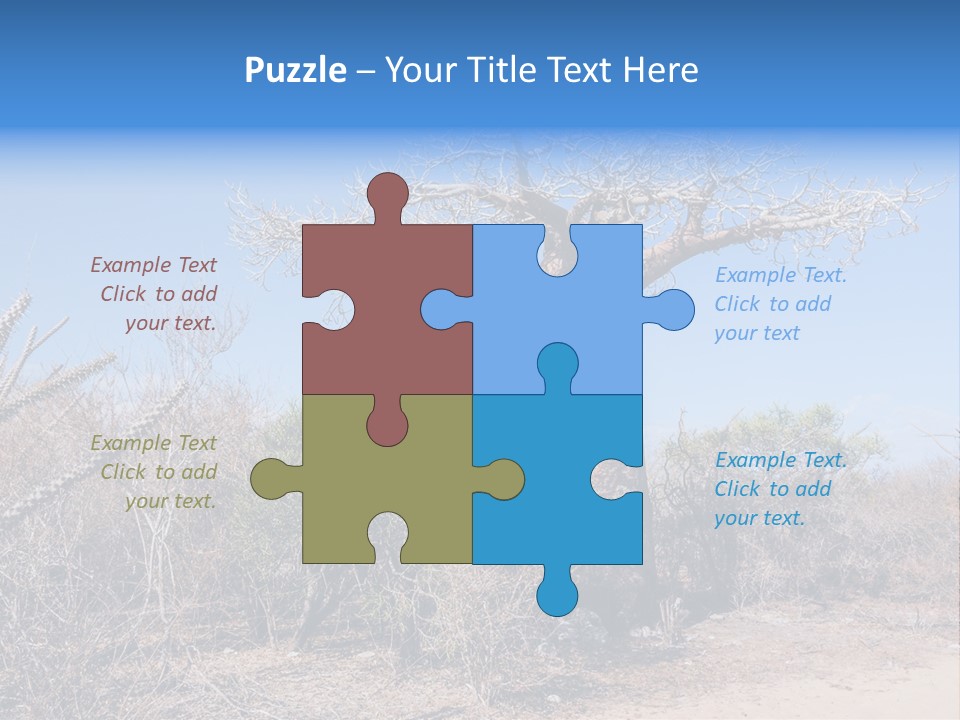 Field Unique Tree PowerPoint Template