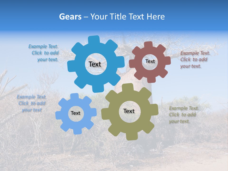 Field Unique Tree PowerPoint Template